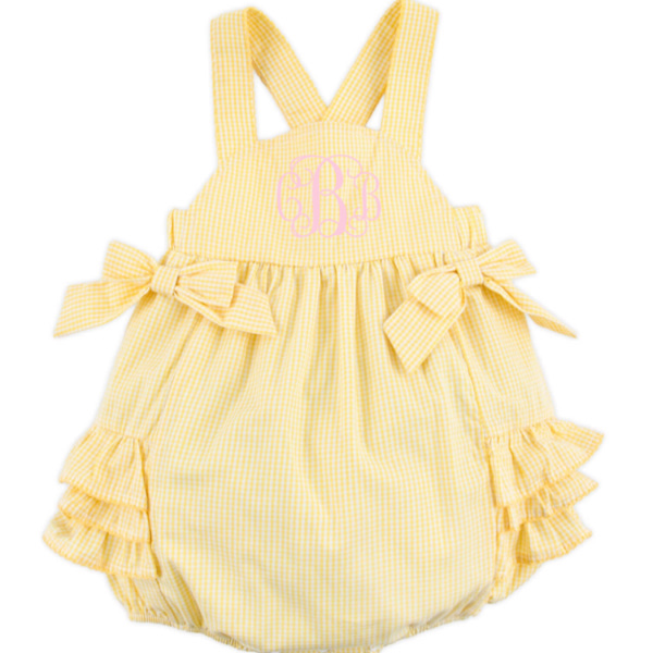 Yellow Gingham Skyler Bubble