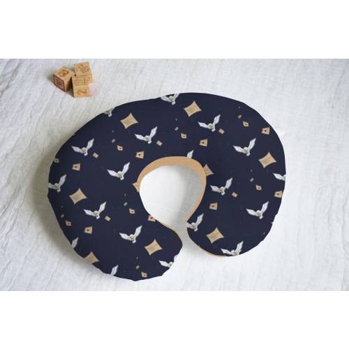 Owl Nursing Pillow Cover with Personalization Option