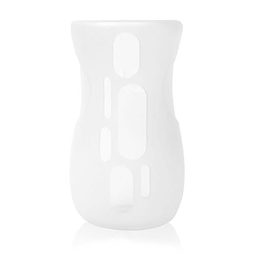 Olababy 4 Ounces Silicone Sleeve for Avent Natural Glass Bottle - Translucent