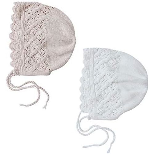 Vivobiniya Toddler Girl Lovely Flounce Knit Hats Baby Bonnets Newborn Baby Hats 0-8y