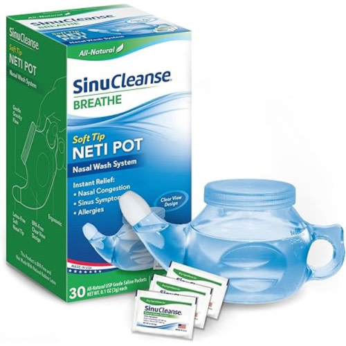 SinuCleanse Soft Tip Neti Pot Nasal Wash System