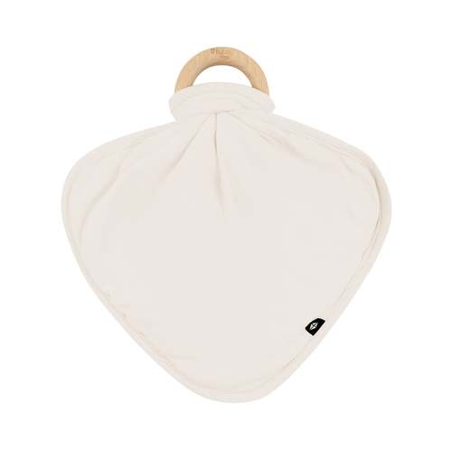 Lovey in Oat with Removable Wooden Teething Ring
