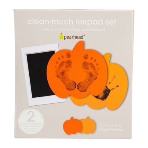 Pearhead Pumpkin Clean-Touch Ink Pad Kit for Babies - 3pc