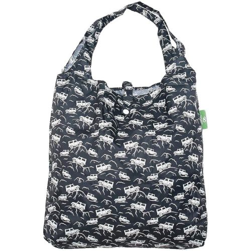 ECO CHIC Foldable Reusable Grocery Bags - Lightweight, Recycled & Reusable Shopping Bag - Waterproof Packable Tote