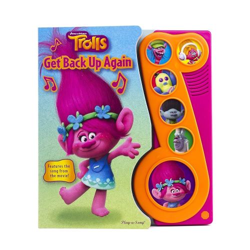 DreamWorks Trolls - Get Back Up Again Little Music Note Sound Book - Play-a-Song - PI Kids