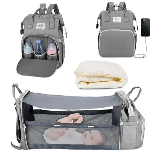 Portable Folding Baby Diaper Bag