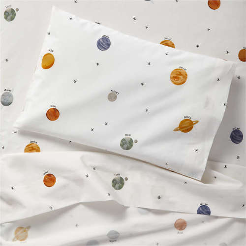 Stay Cool Outer Orbit Organic Cotton Toddler Sheet Set