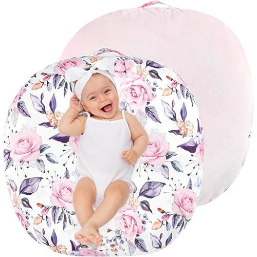 Newborn Lounger cover (Cover only), Reversible Removable Floral