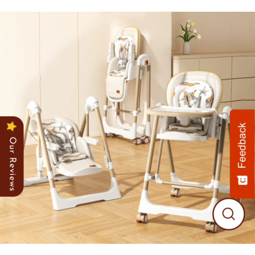 2-In-1 High & Glider Chair for Toddlers
