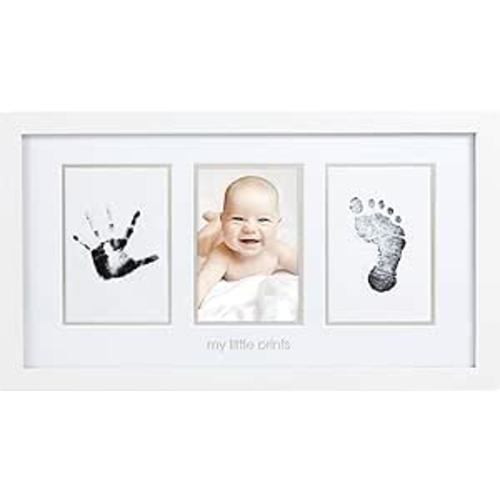 Amazon.com: Pearhead Newborn Handprint and Footprint Nursery Picture Frame, Included No Mess Clean-Touch Ink Pad For Baby's Prints, Gender-Neutral Baby Keepsake Photo Frame, My Little Prints, White : Everything Else