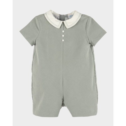Boy's Corded Cotton Romper, Size 6M-24M