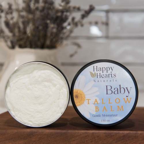 Baby Tallow Balm - Gentle Moisturizer – Happy Hearts Naturals