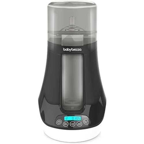 Baby Brezza Electric Baby Bottle Warmer, Breastmilk Warmer + Defroster and Baby Food Warmer - Universal Fit All Baby Bottle Sizes and Types, Breastmilk Bags + Food Jars