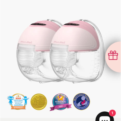 S21 Double Wearable Breast Pump - Blissful Green - MOMMED.COM