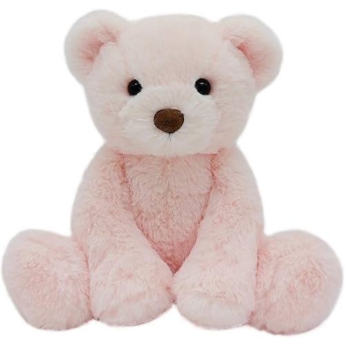 Teddy Bear Stuffed Animal, 9" Small Teddy Bear, Cute Soft Stuffed Animals for Girls Kids, Valentines Plush Bears Toy for Birthday Gift, Safe Material Washable, Pink
