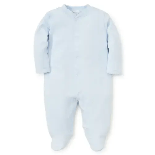 Blue Kissy Basics Footie, 0-3M