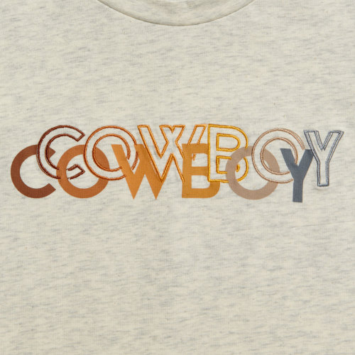Rafter C Toddler Boy's Gray Cowboys Embroidered T-Shirt