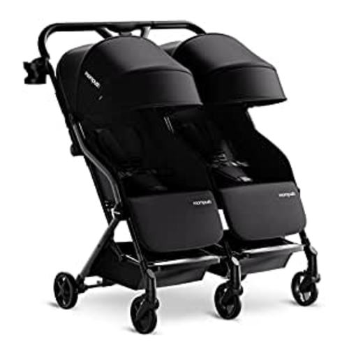 Amazon.com : Mompush Lithe Double Ultralight Stroller, Lightweight Side by Side Stroller, Two Large Seats with Individual Recline, Easy Fold : Baby