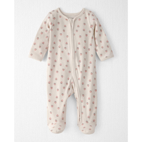 Baby Girl Organic Cotton Sleep & Play Pajama in Strawberry - Little Planet | Carter's