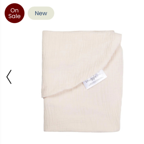 Lounger Curve Muslin Cover | Natural