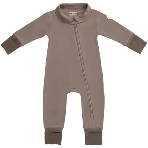 MON CHOU Convertible Footie Pajamas - Soft Organic Cotton Baby Pajamas - 100% Pima Cotton PJ’s & Luxury Newborn Sleepers