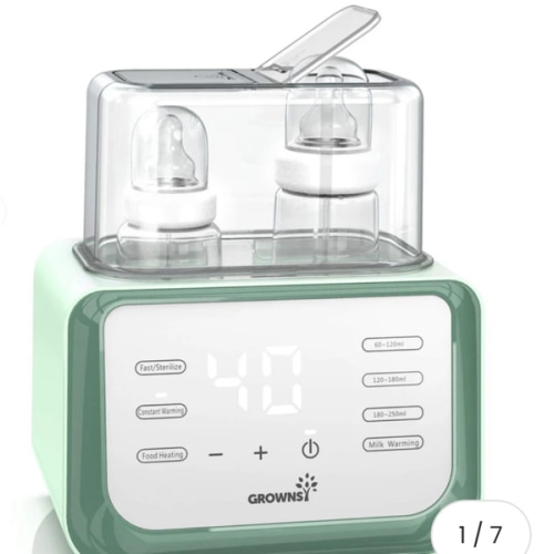 8-in-1 Green Bottle Warmer | Dual Capacity & Sterilization – GROWNSY