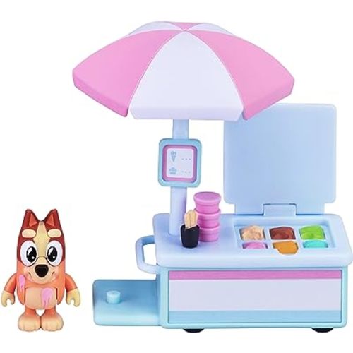 Bluey S6 Vehicle & Figures ICE Cream CART, Multicolor (17161)
