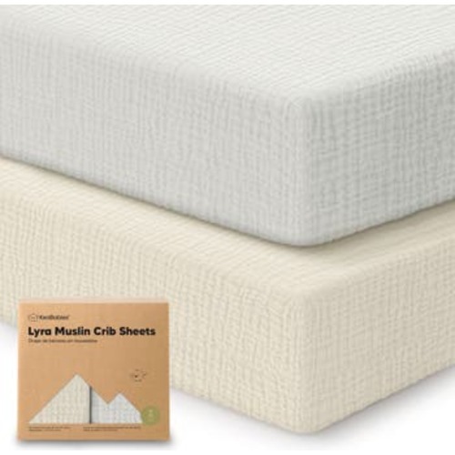 2-Pack Lyra Muslin Crib Sheets