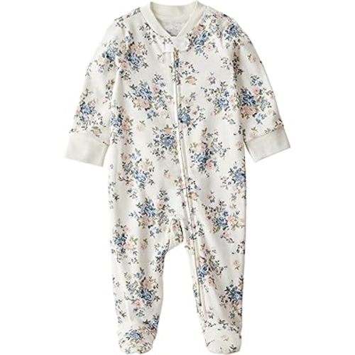 little planet by carter's Baby Sleep and Play made with Organic Cotton, Floral, NB