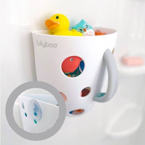 Lulyboo Bath Toy Grabber And Storage With Suction - White