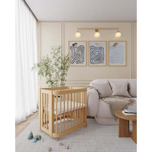The Wave Crib | Convertible Crib To Toddler Bed | Nestig