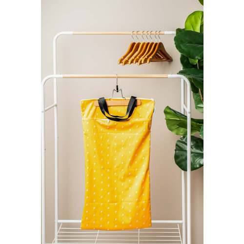 Large Zipper Hanging Wet Bag, Laundry Bag with Handles