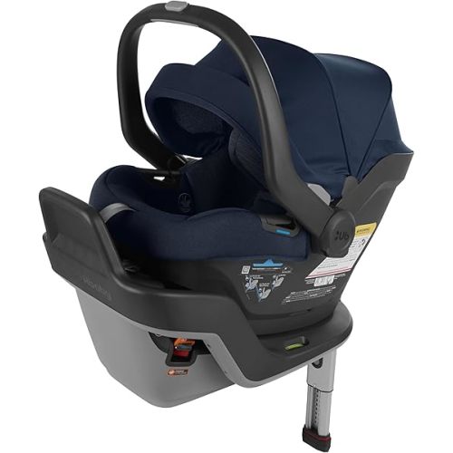 UPPAbaby Mesa Max Infant Car Seat/Base with Load Leg and Robust Infant Insert Included/Innovative Safety Features + Simple Installation/Direct Stroller Attachment/Noa (Navy Mélange)