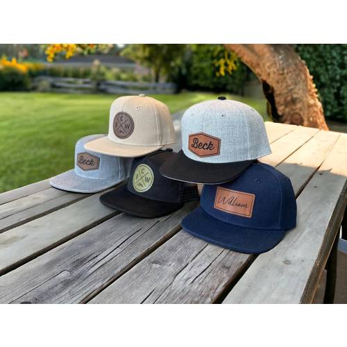 Personalized Kids Hat with Patch, Kids Trucker Hat, Kids Snapback Hat, Custom Baby Hat, Toddler Hat, Trendy Hats for Kids, Custom Name Hat