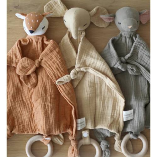 Organic Snuggle Lovie Blanket - Fawn