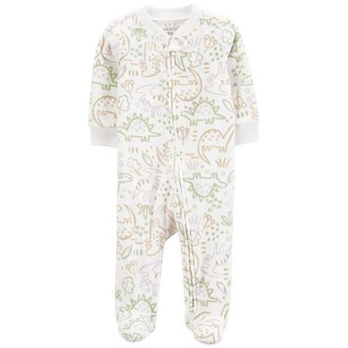 Baby Carter's Dino Print Zip-Up Fleece Sleep & Play
