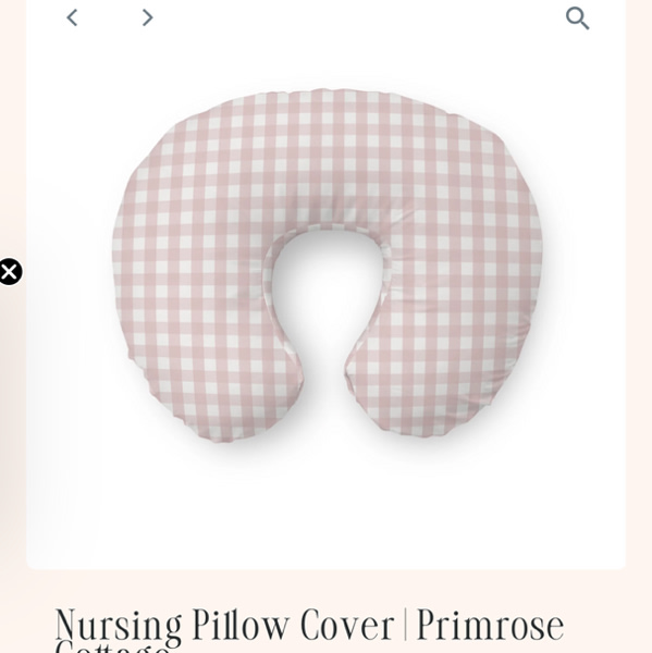 Nursing Pillow Cover | Primrose Cottage