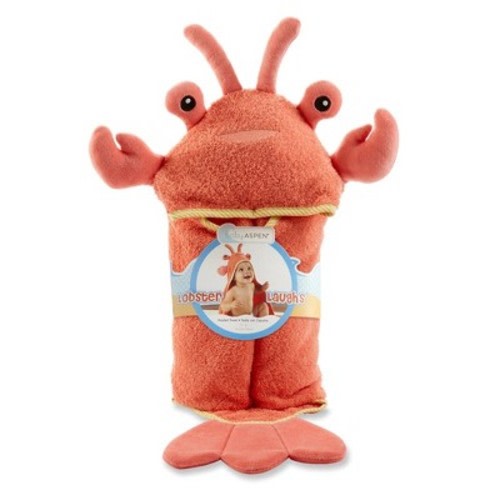 Baby Aspen Lobster Laughs Lobster Hooded Towel | BA14130NA