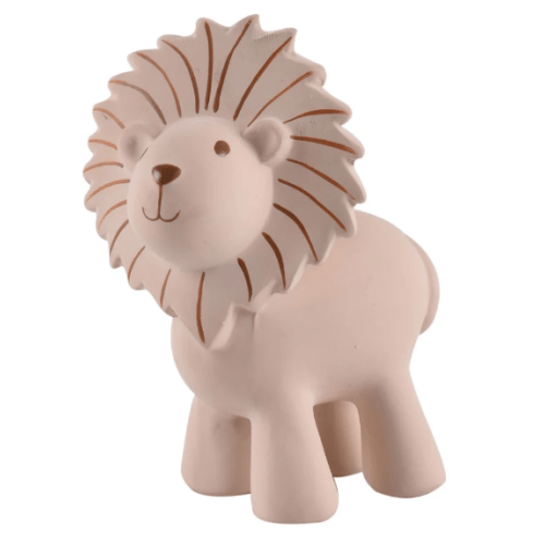 Lion Organic Natural Rubber Rattle, Teether & Bath Toy