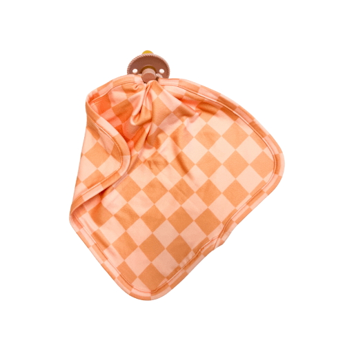 ORANGE + PEACH CHECKER | LOVIE