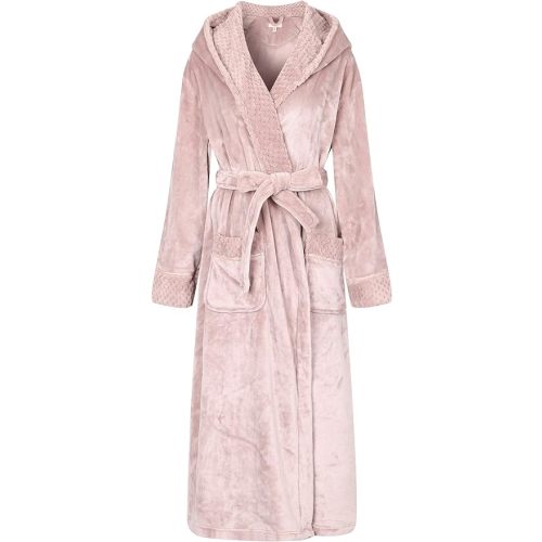 Richie House Women's Plush Soft Warm Fleece Bathrobe Robe RH1591