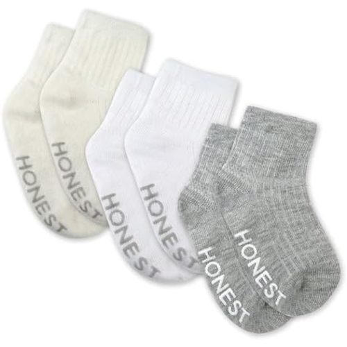 HonestBaby Baby Multipack Cozy Socks Sustainably Made for Infant, Newborn Baby, Toddler, Kids Boys', Girls', Unisex