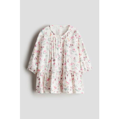 White / Floral dress (Size 9-12m)