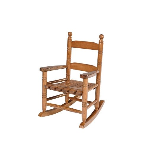 Children's Natural Hardwood Porch Outdoor Rocker
