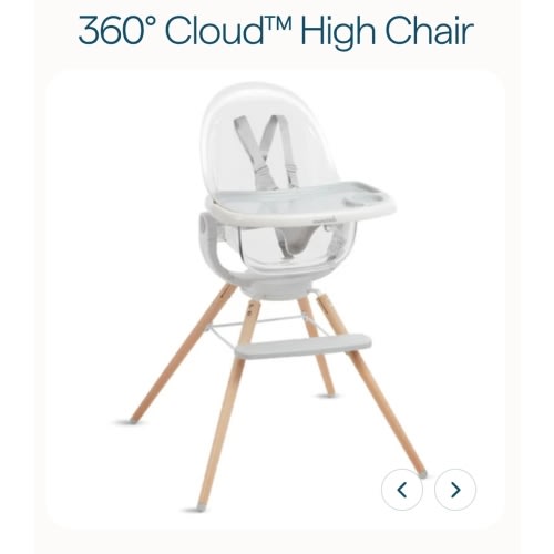 360° Cloud Baby Highchair with Clear Seat and 360° Swivel | Munchkin