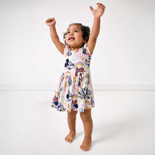 Disney Mickey's Clubhouse Bow Back Skater Dress with Bodysuit – Little Sleepies