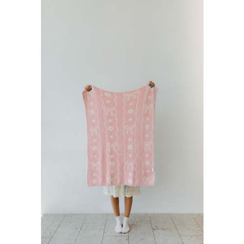 Pink Wave Baby Blanket (30*40)