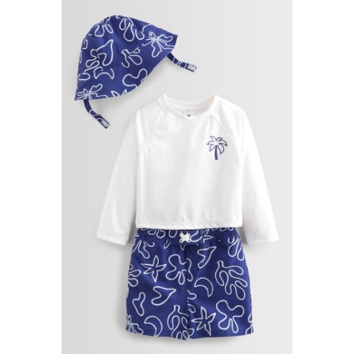 Three-Piece Hat, Rashguard and Swimsuit Set, 9M