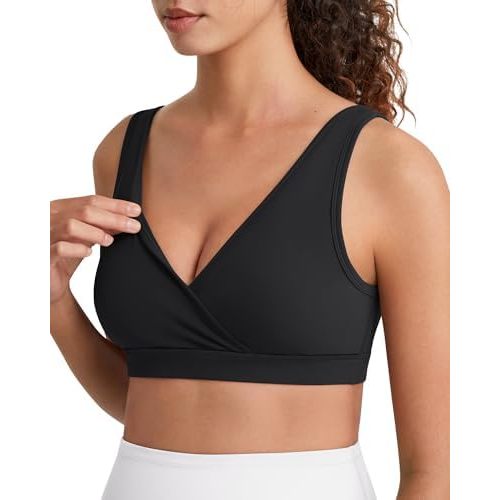 G4Free BareFeel Maternity Bra Wireless Nursing for Breastfeeding V Neck