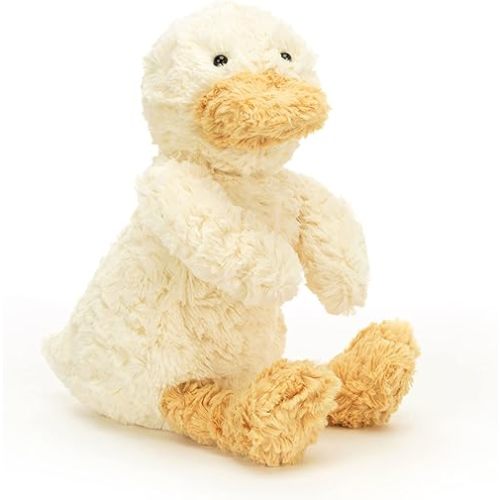Jellycat Tumblie Duck Stuffed Animal, Medium 14 inches- Ducks and Ducklings Plush Toy - Classic Children's Gift